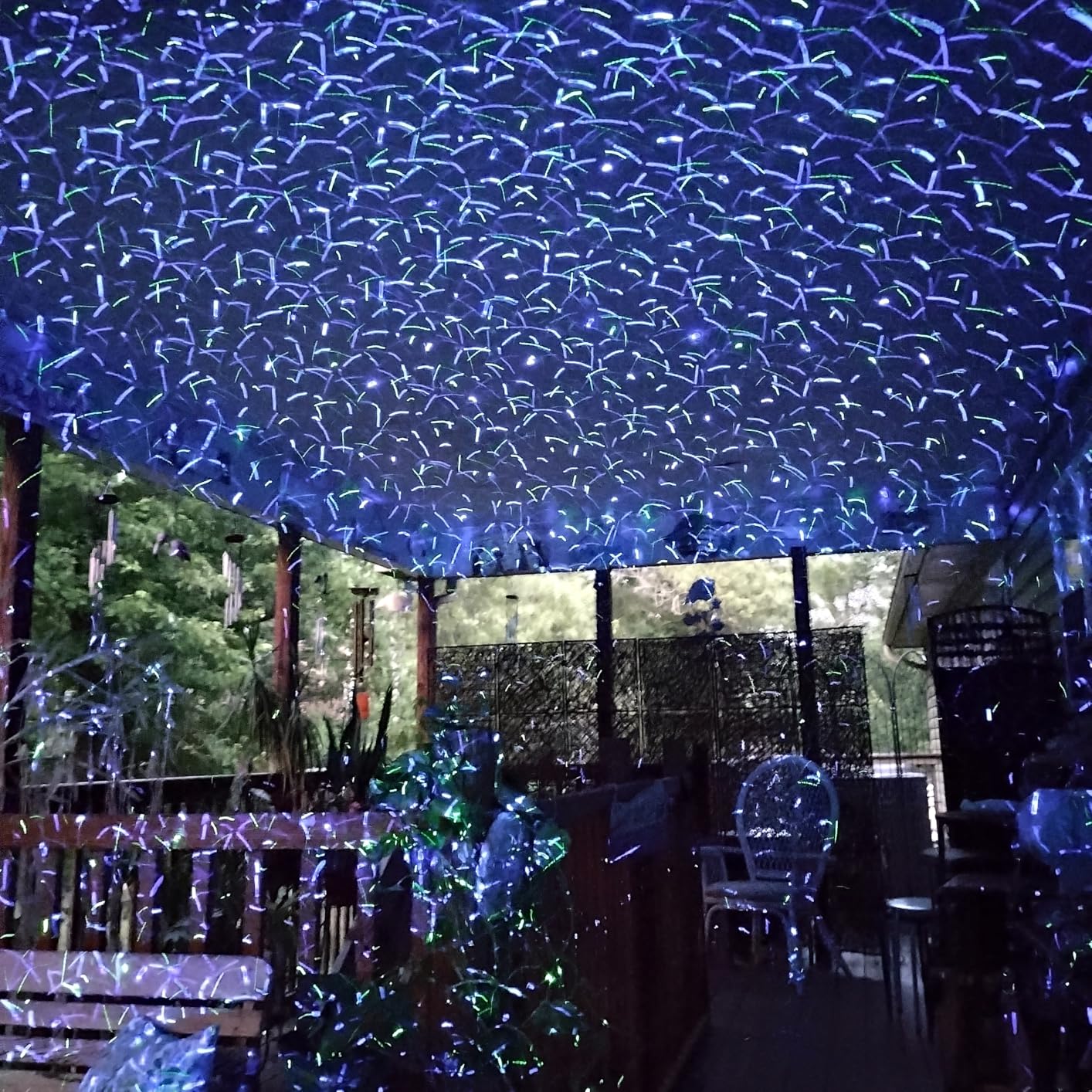 Christmas Laser Lights, Outdoor Garden Laser Lights Projector with Moving RGB Waterproof for Christmas Holiday customer photo 1