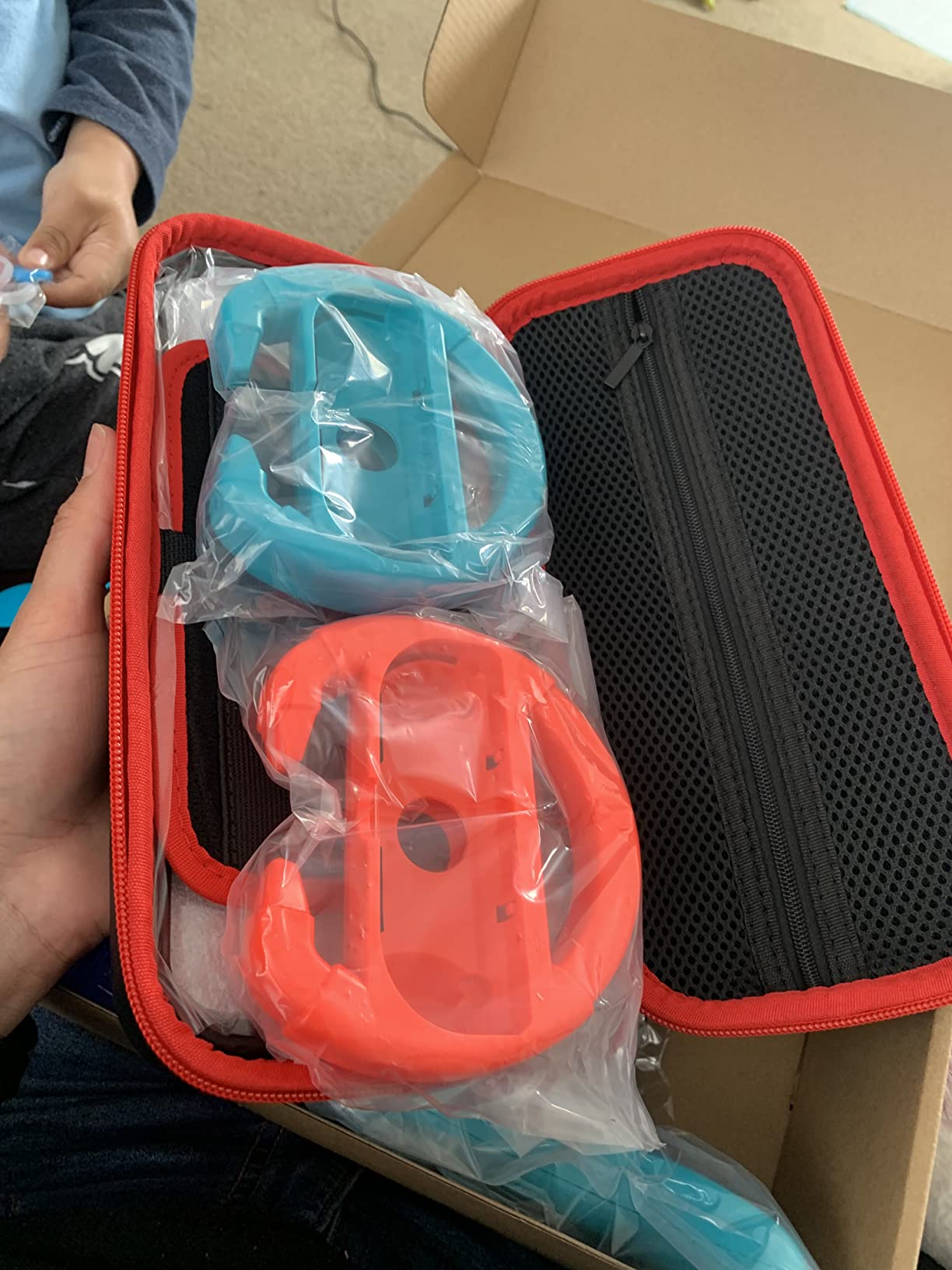 RTop 23 in 1 Accessories Bundle for Nintendo Switch OLED Model | Kit with Carrying Case, Screen Protector, Steering Wheels, Joycon Grips, Charging Dock, Playstand, Protective case and More customer photo 2