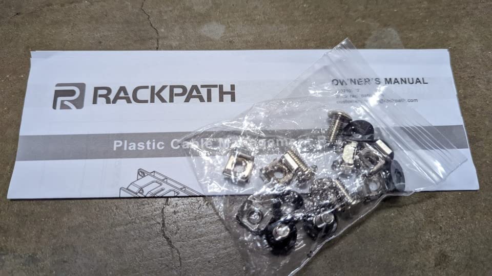 RackPath 1U 19 Inch Plastic Server Rack Mount Cable Management Duct Raceway with Panel Cover customer photo 1