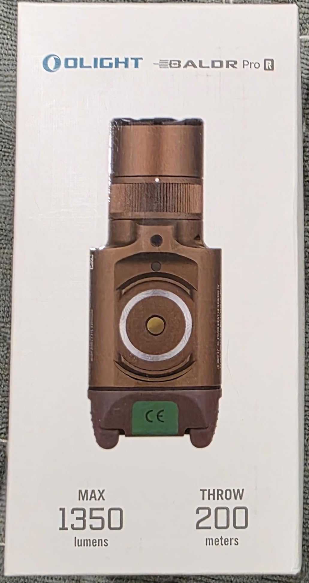 Baldr Pro R 1350 Lumens Rail Mounted Tactical Light with Green Beam | 10,000 Candela, Compact to Full-Size Weaponlight, Strobe Mode, Magnetic USB Charging, Compatible with 1913 and GL Rails customer photo 1