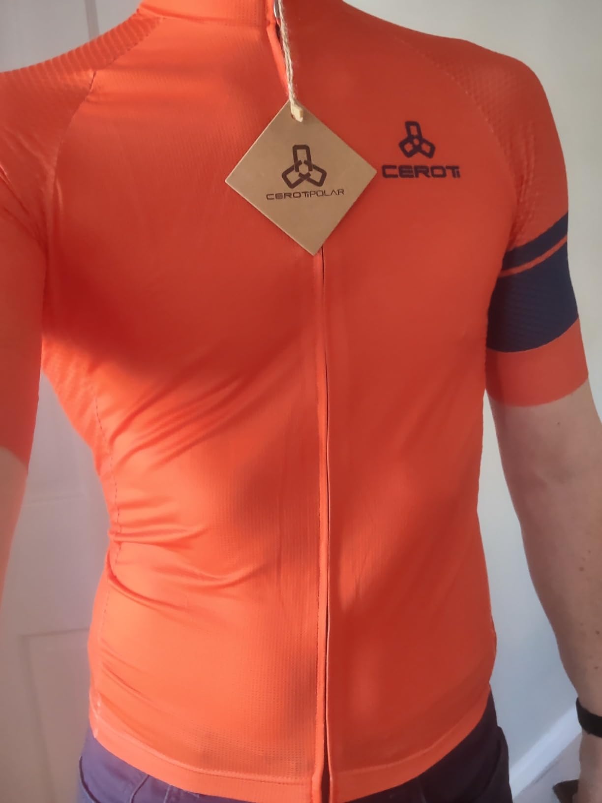 CEROTIPOLAR Men's Snug Fit AirCool Cycling Jersey Bike Shirts customer photo 1
