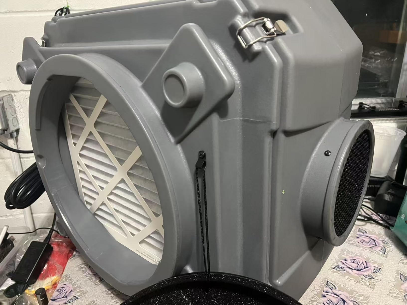 Abestorm HEPA 550 Air Scrubber with 3-Stage Filteration, GFCI Connection | Stackable for Commercial / Industrial / Home Use, With MERV-10 & HEPA/Actived Carbon Filters customer photo 1