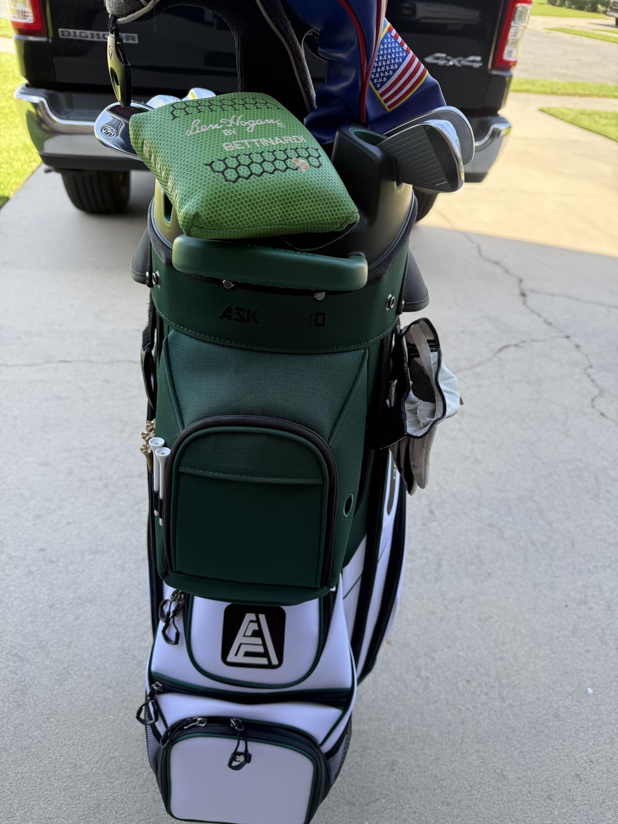 ASK ECHO T-Lock Golf Cart Bag, Quiet 14-Way Full-Length Divider | Keeps every club protected, organized and easy to access. Smart pocket layout keeps every essential within easy reach customer photo 1