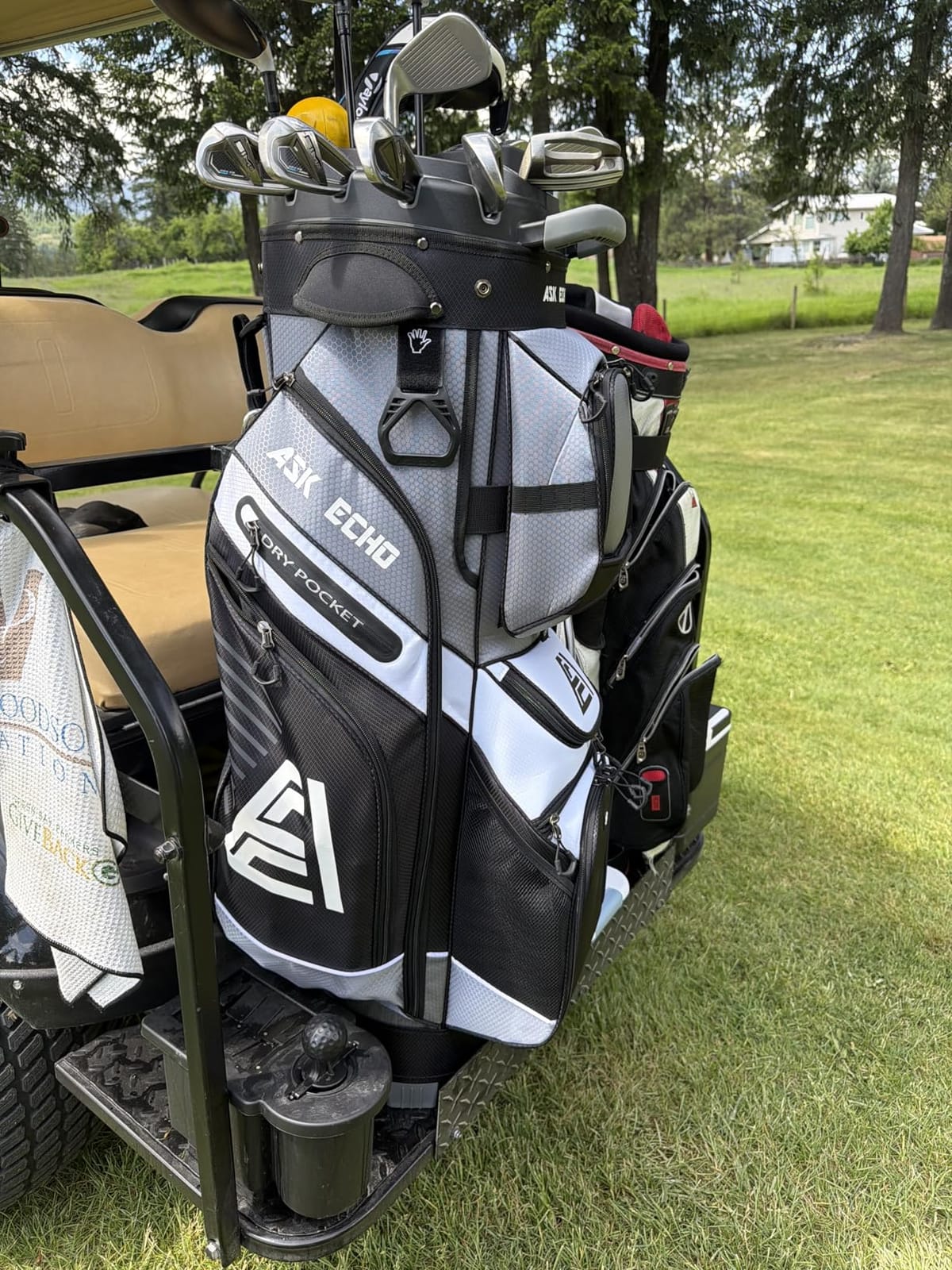 ASK ECHO T-Lock Golf Cart Bag, Quiet 14-Way Full-Length Divider | Keeps every club protected, organized and easy to access. Smart pocket layout keeps every essential within easy reach customer photo 2