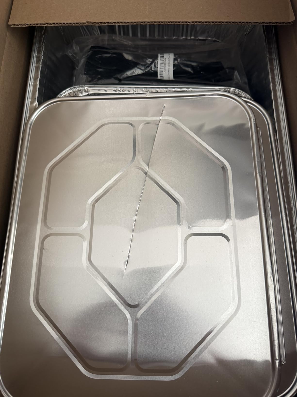 Disposable Chafing Dish Buffet Set, Food Warmers for Parties, Complete 33 Pcs of Chafing Servers with Covers, Catering Supplies with Full-Size Pans (9x13), Warming Trays for Food with Utensils & Lids customer photo 2