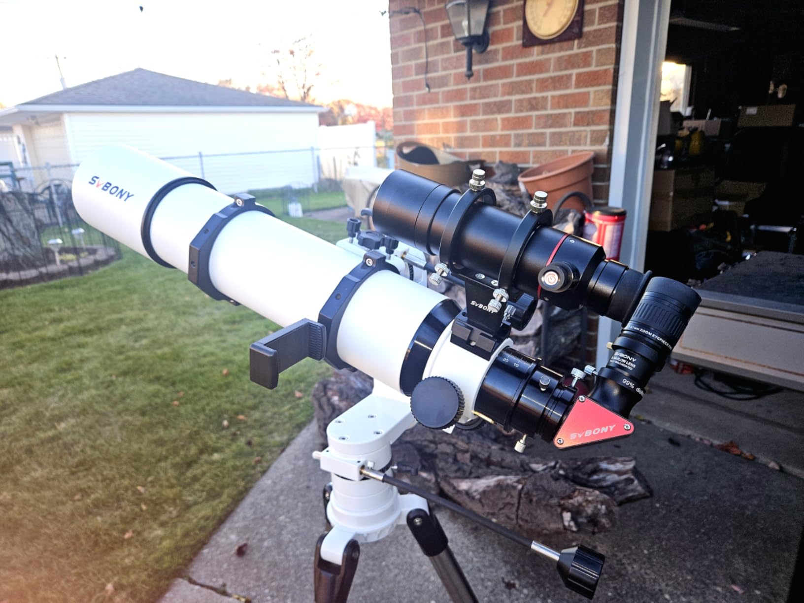 SVBONY SV208 Finder Scope 8x50 Finderscope with Crosshair and Bracket, Illuminated customer photo 1