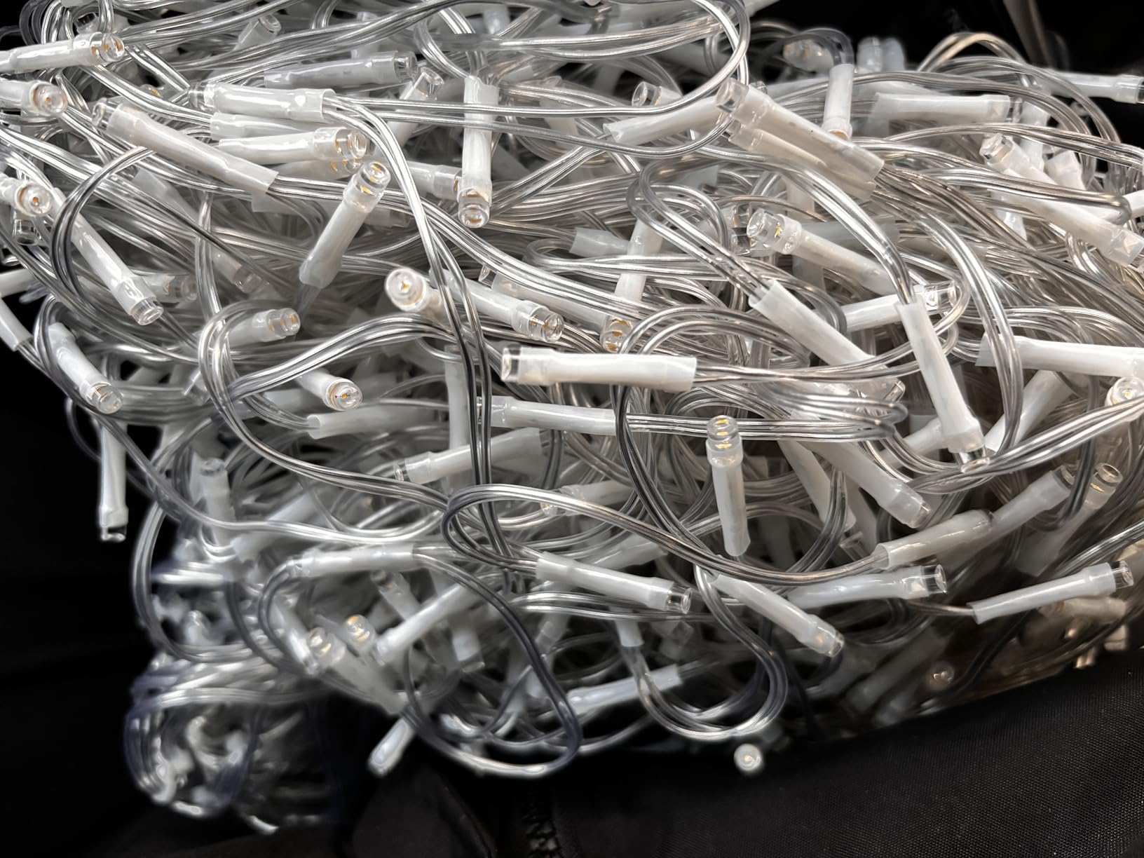 Colored Christmas Lights Outdoor, 33ft 400 LED Icicle Lights for Outside | Connectable Clear Wire 8 Modes Timer Plug in Waterproof for House Home Holiday Eaves Yard Party Room Indoor Decorations customer photo 1