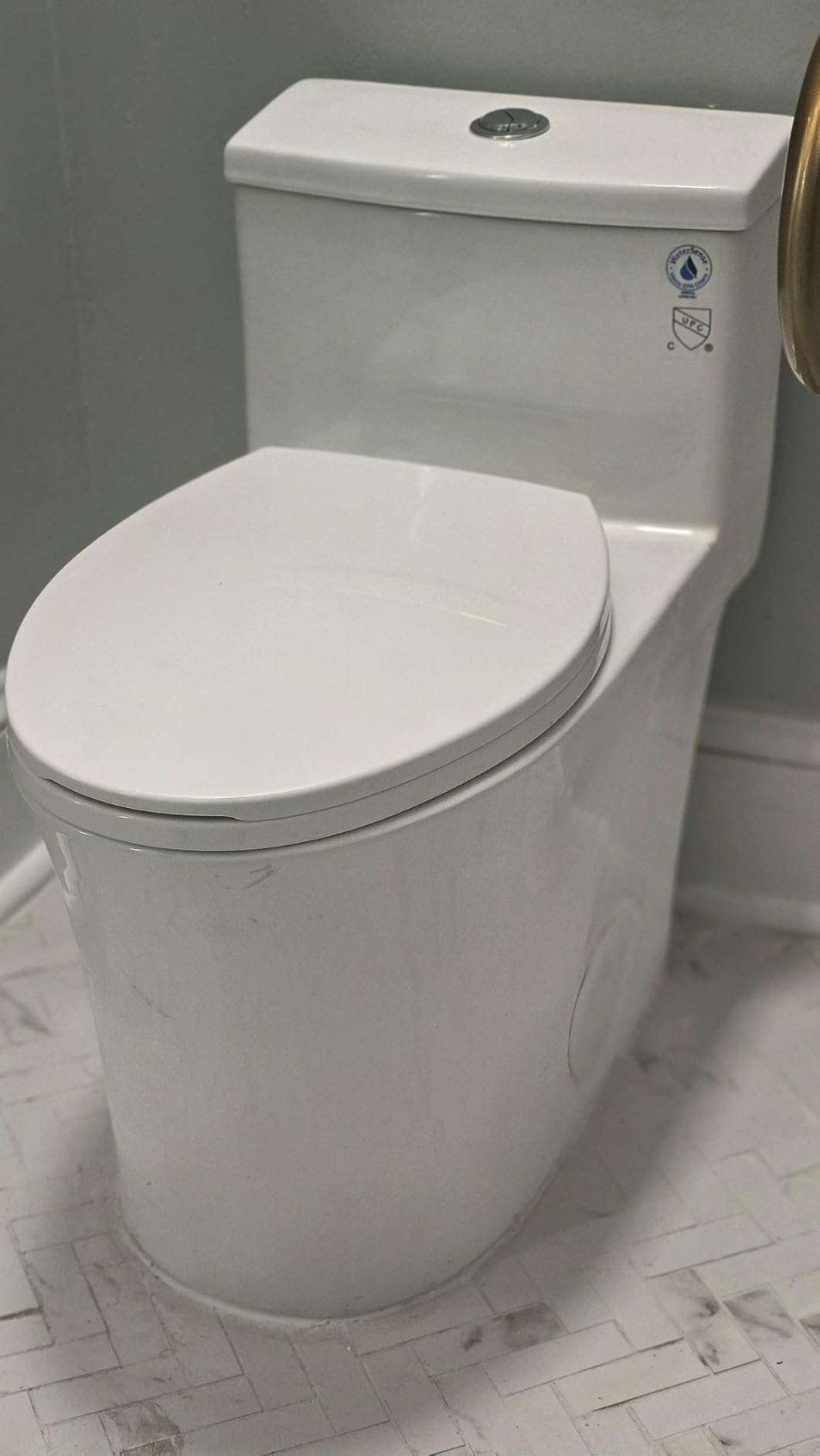 HOROW T0338W One Piece Toilet with ADA Chair Height 17.3