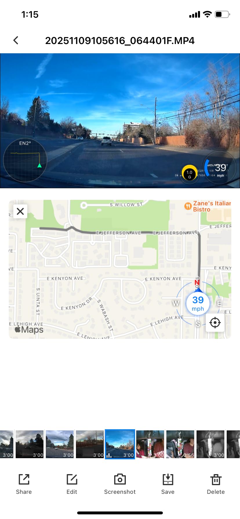 WOLFBOX i07 3 Channel Dash Cam Built-in WiFi GPS, 1440P+1080P+1080P Dashcam | Triple Car Camera, 3