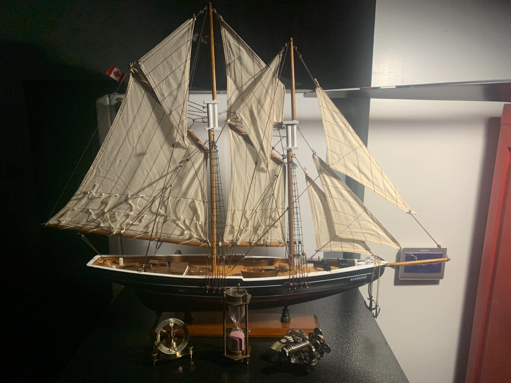 SAILINGSTORY Wooden Sailboat Model Ship Bluenose 1/80 Scale Replica Medium customer photo 1