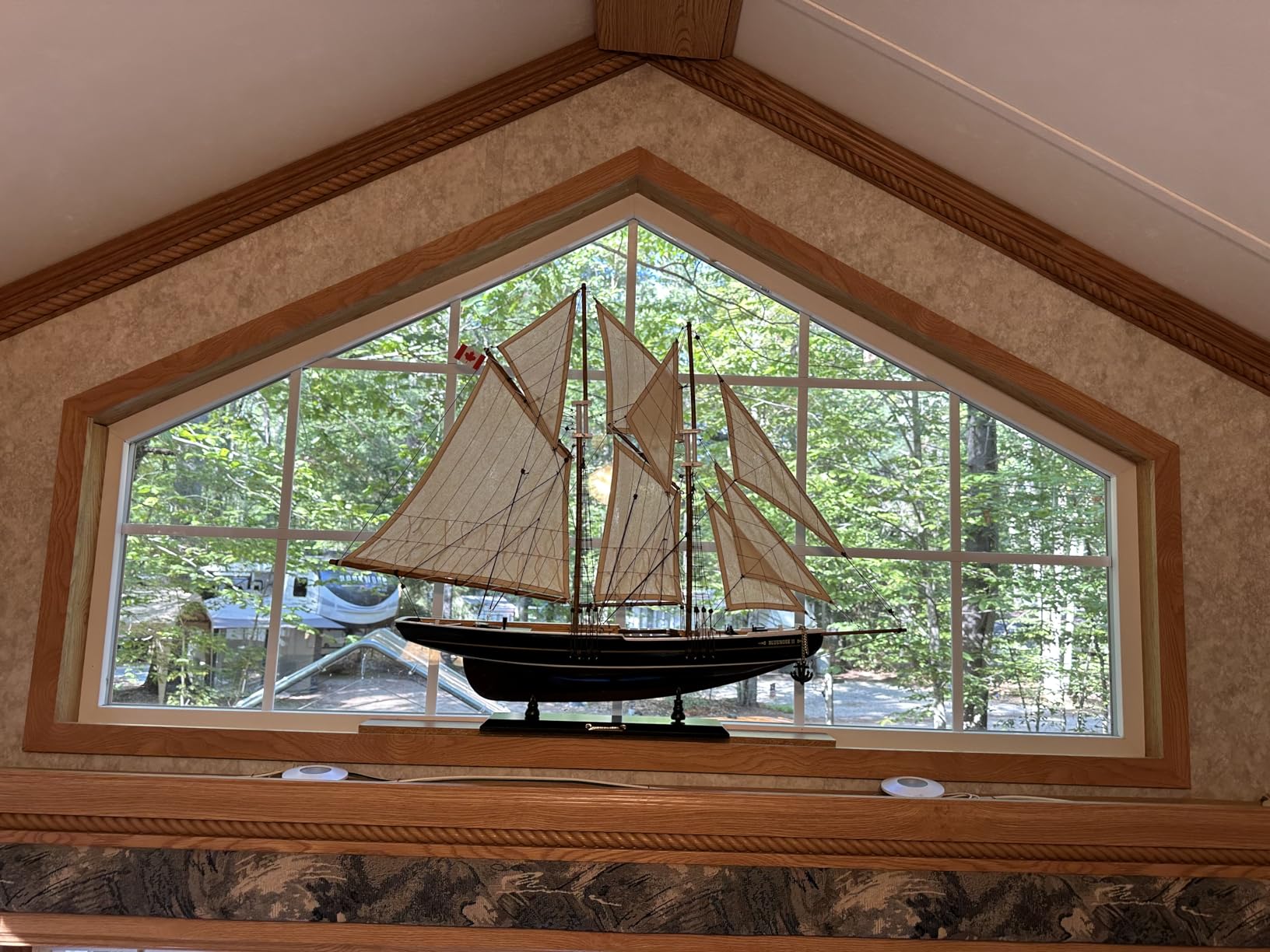 SAILINGSTORY Wooden Sailboat Model Ship Bluenose 1/80 Scale Replica Medium customer photo 2
