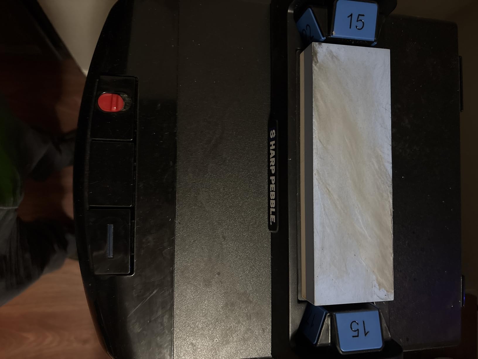 Sharp Pebble Complete Whetstone Knife Sharpening System - 1000/6000 Grit Wet Stone Sharpener Kit with Built-In Angle Guides (15°/17°/20°/22°) - Beginner-Friendly customer photo 2