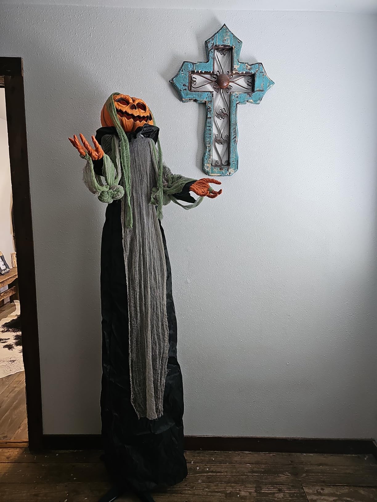 6 Ft Animated Halloween Root of Evil Prop, Spooky Sound & Touch Activated Motion Sensor Realistic Sound Effects customer photo 2
