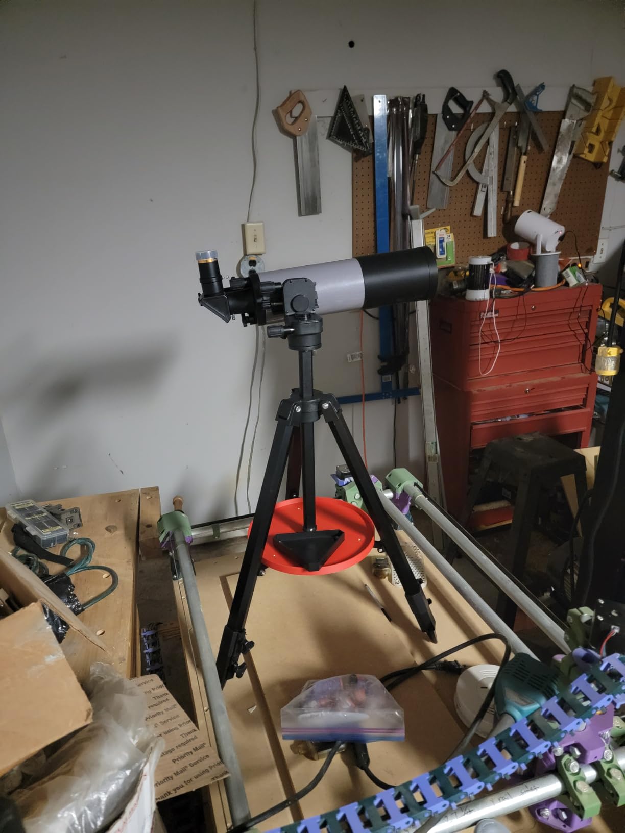Maksutov-Cassegrain Telescope, Mak70 Telescopes for Adults Kids 1000mm Focal Length 70mm Objective Lens, Beginners Astronomy Telescope with Slow Motion Gimbal Tripod customer photo 1