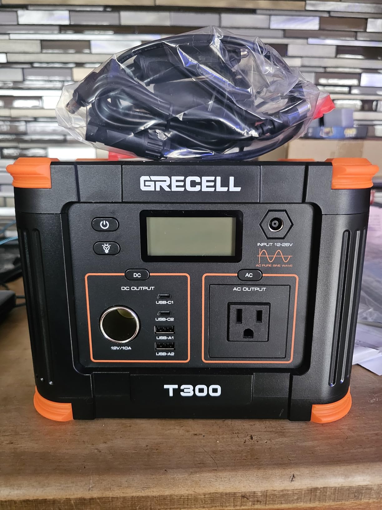 GRECELL Portable Power Station 330W, 230.88Wh Solar Generator, 60W USB-C PD Output, 120V Pure Sine Wave AC Outlet Backup Lithium Battery for Outdoors Camping Travel Home Blackout customer photo 1