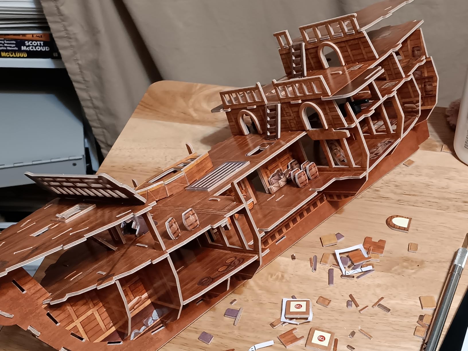 CubicFun 3D Puzzles for Adults Santa Maria Ship Model Spanish Vessel Puzzles for Adults and Kids, Desk Decor Building Kits Brain Teaser Hobby Gifts for Women and Men, 204 Pieces customer photo 1