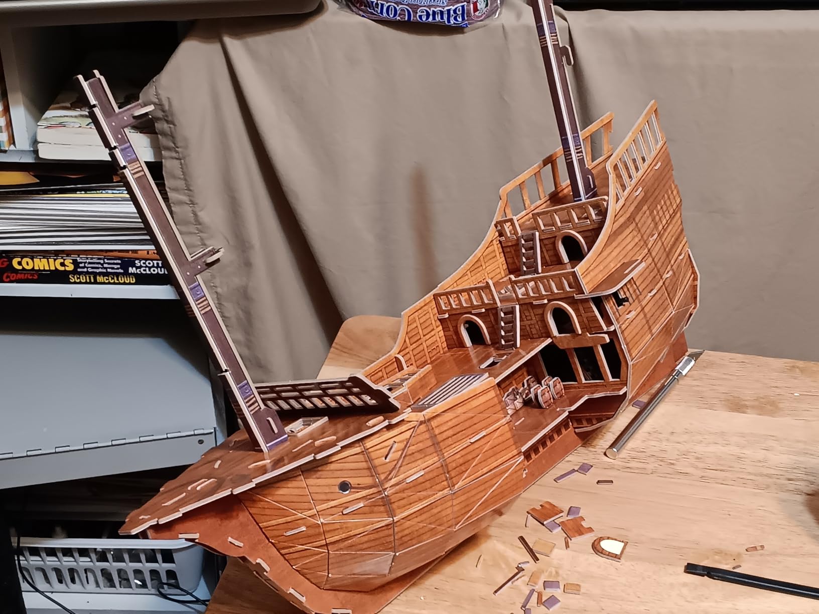 CubicFun 3D Puzzles for Adults Santa Maria Ship Model Spanish Vessel Puzzles for Adults and Kids, Desk Decor Building Kits Brain Teaser Hobby Gifts for Women and Men, 204 Pieces customer photo 2