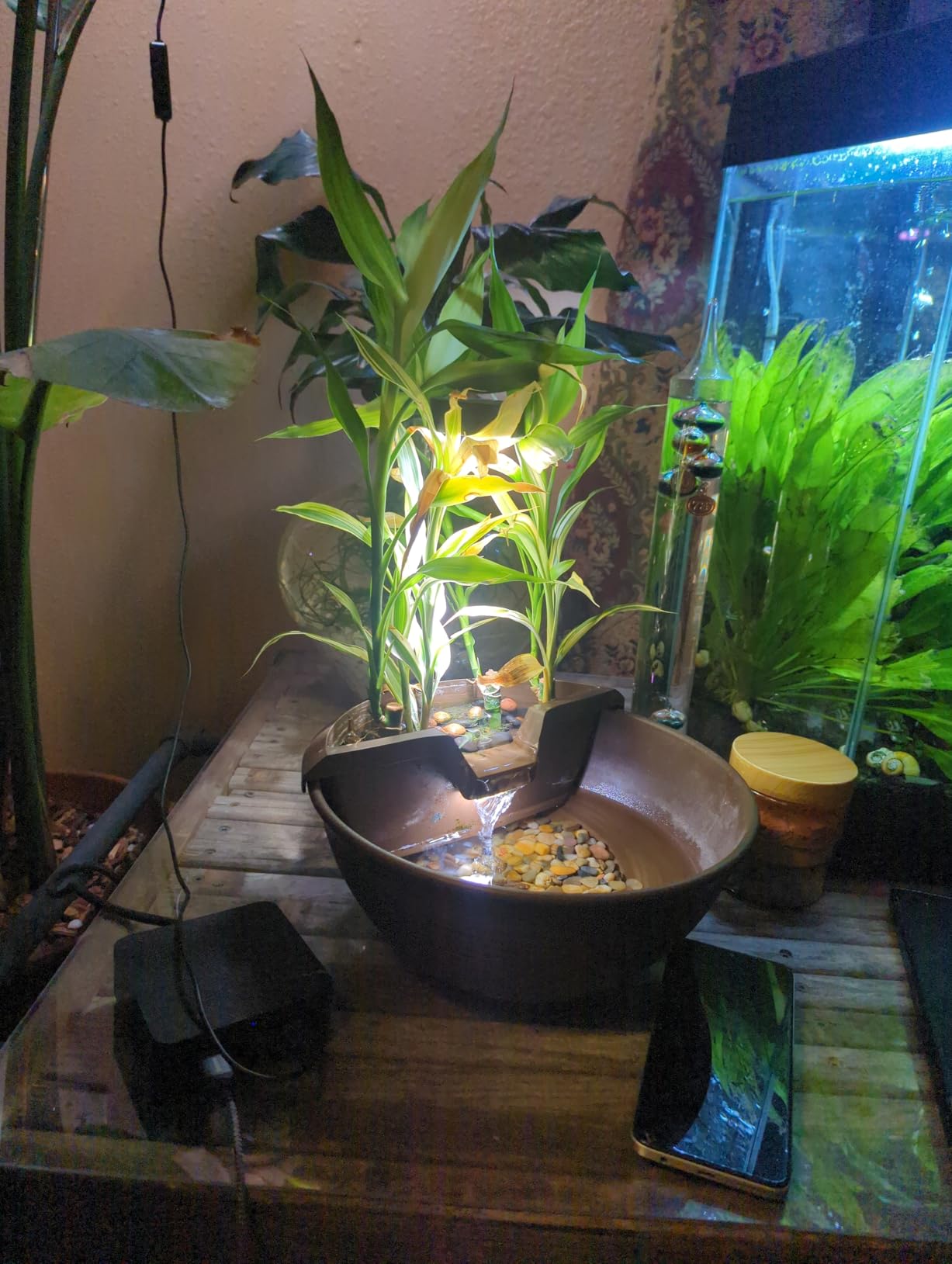 Aquascape AquaGarden Tabletop Fountain Kit (Gray) customer photo 2