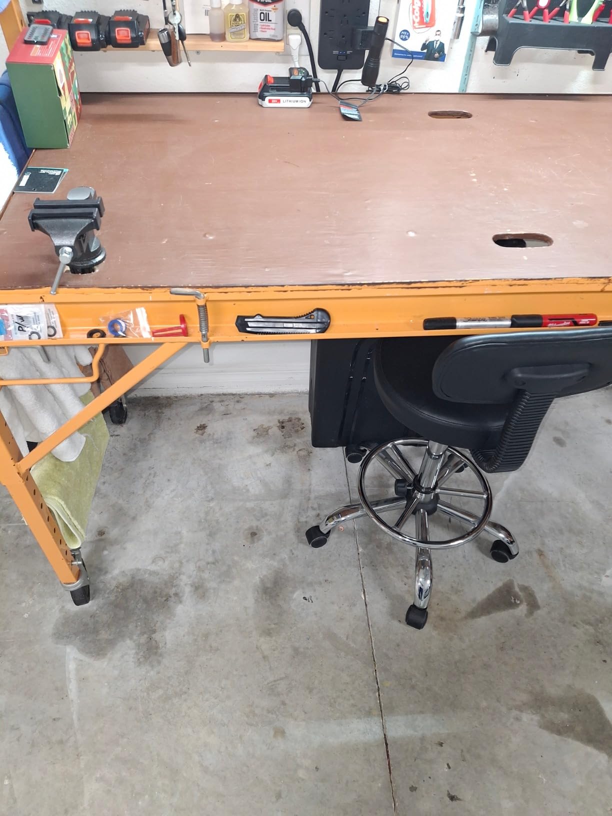 MYTEC Bench Vise or Table Vise, multifunctional jaw, 360° Work Clamp-On Vise, 3.3