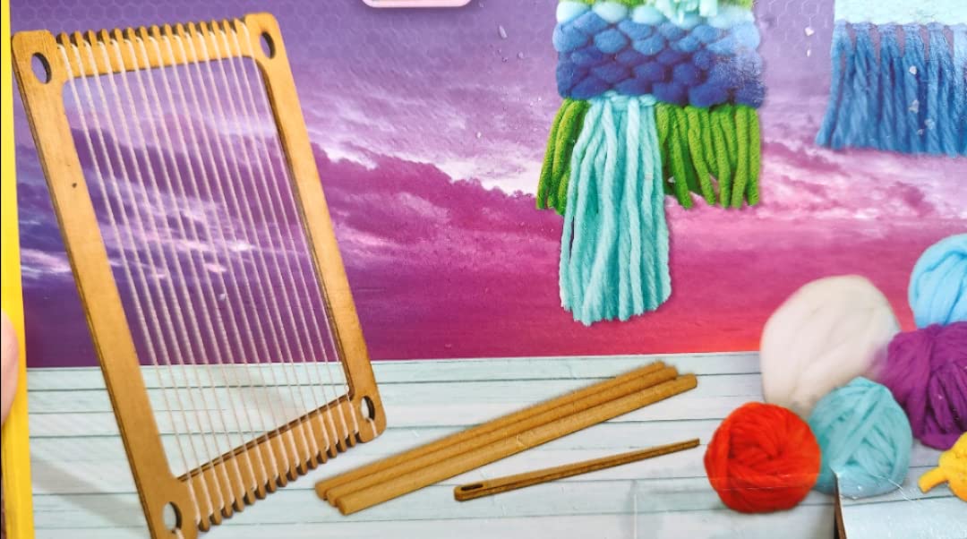 NATIONAL GEOGRAPHIC Wooden Arts and Crafts Loom Weaving Kit - Yarn and 3 Fun Designs for Easy Weaving, Child Weaving Set with Loom customer photo 1