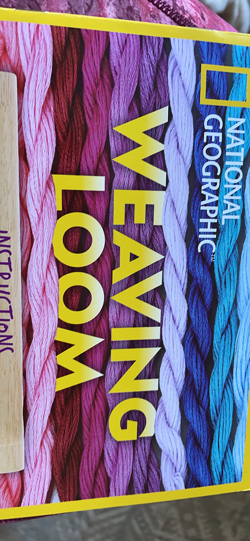 NATIONAL GEOGRAPHIC Wooden Arts and Crafts Loom Weaving Kit - Yarn and 3 Fun Designs for Easy Weaving, Child Weaving Set with Loom customer photo 2