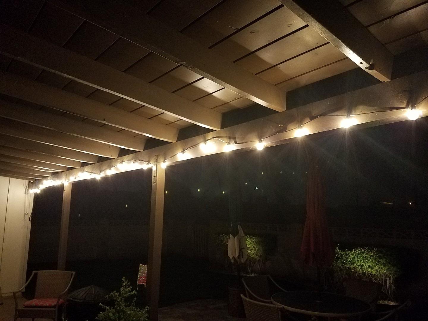 Brightown C9 Christmas String Lights, Commercial LED Outdoor Christmas Lights with 100 Strawberry C9 Bulbs, Waterproof Extendable UL Certified for Party Holiday Wedding Indoor Outdoor Xmas Decor customer photo 2