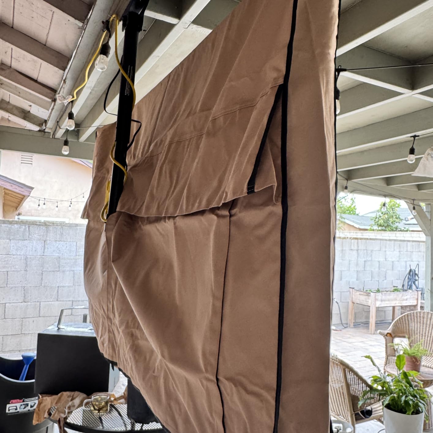 ULTCOVER Waterproof Outdoor TV Cover for 55-59 inch Outside Flat Screen Televisions with Mounts and Stands customer photo 2