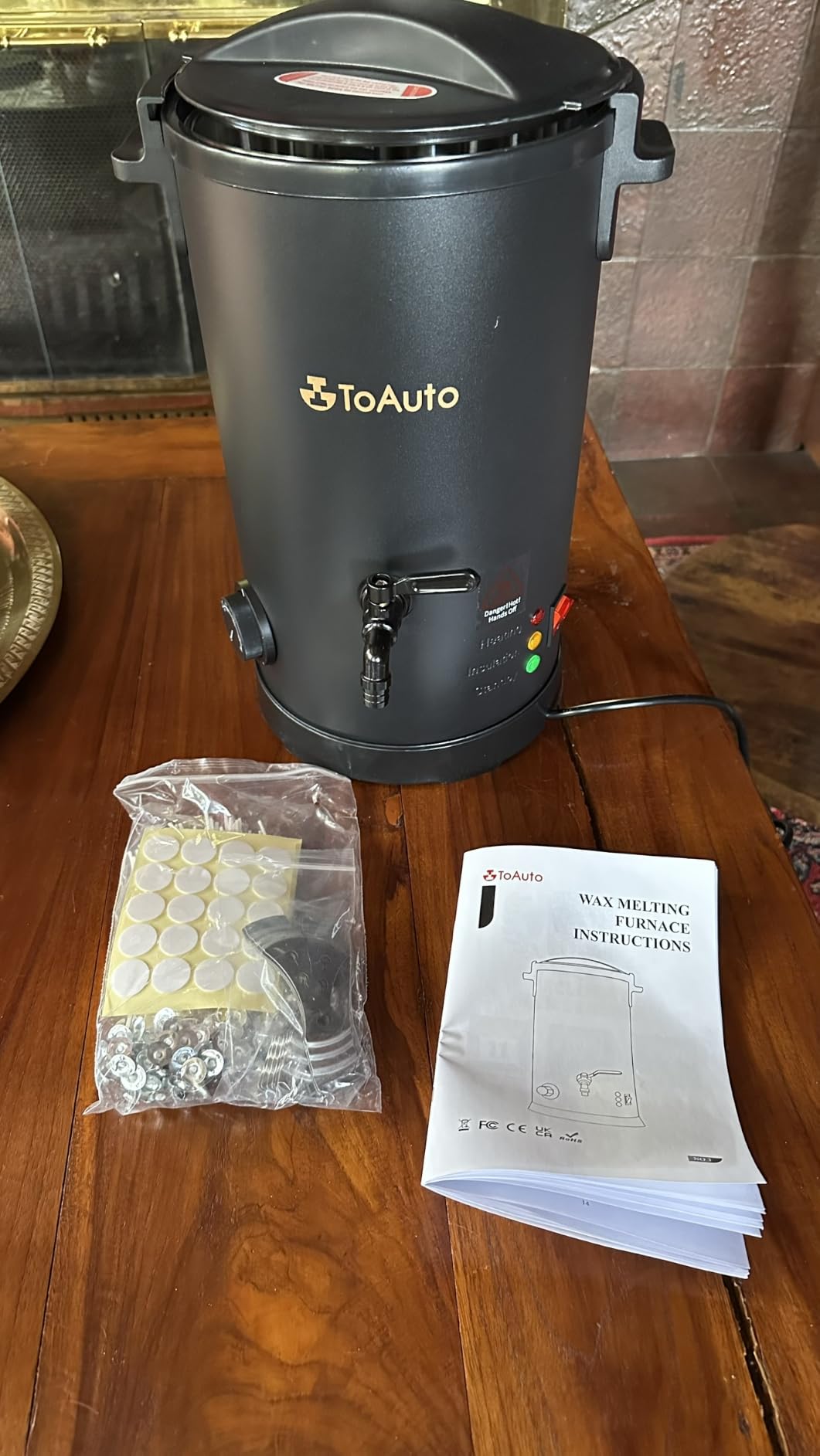 TOAUTO 10Lbs Wax Melter for Candle Making - Candle Wax Melting Pot with Faster Pour Spout and Temperature Controller, No Cloggy and Easy Clean Up customer photo 1