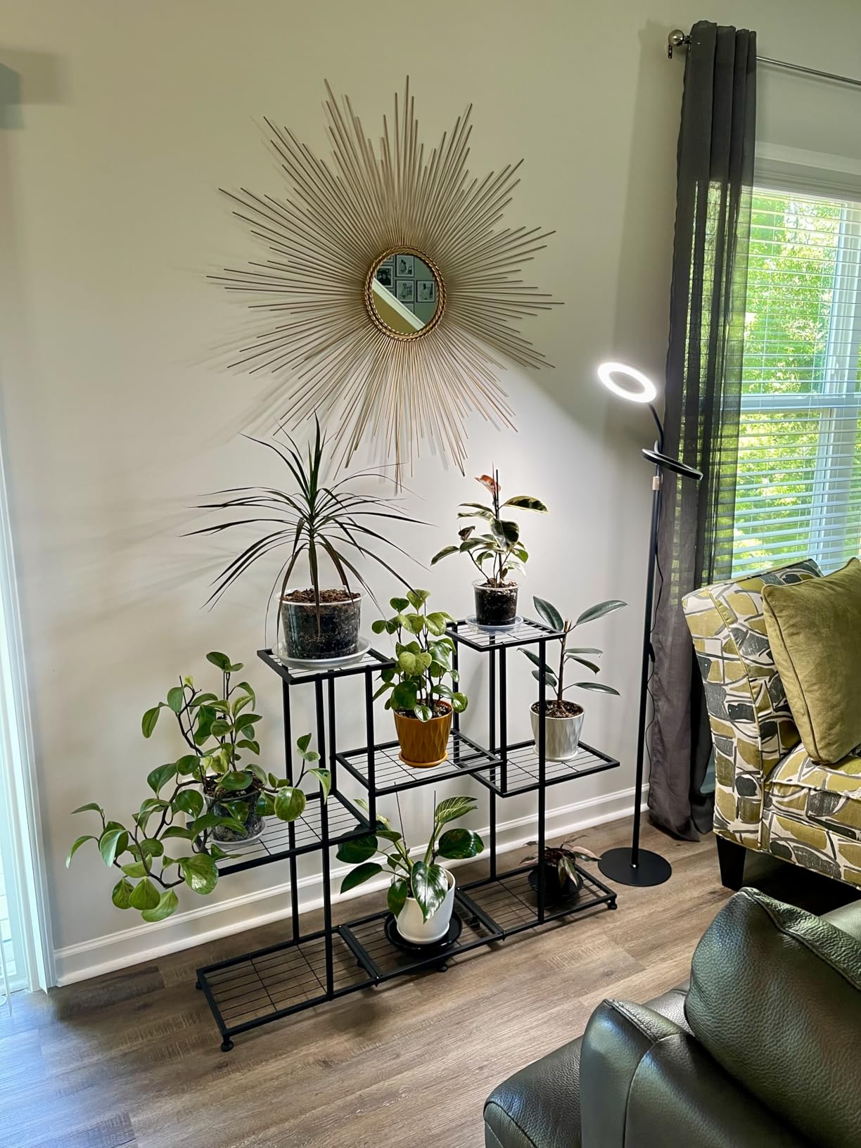 Twhep Heavy Duty Metal Plant Stand, Large Multifunctional Plant Stand for Indoor Outdoor, for Tall Large Rack for Living Room Garden Balcony, Black (9 Tier) customer photo 1