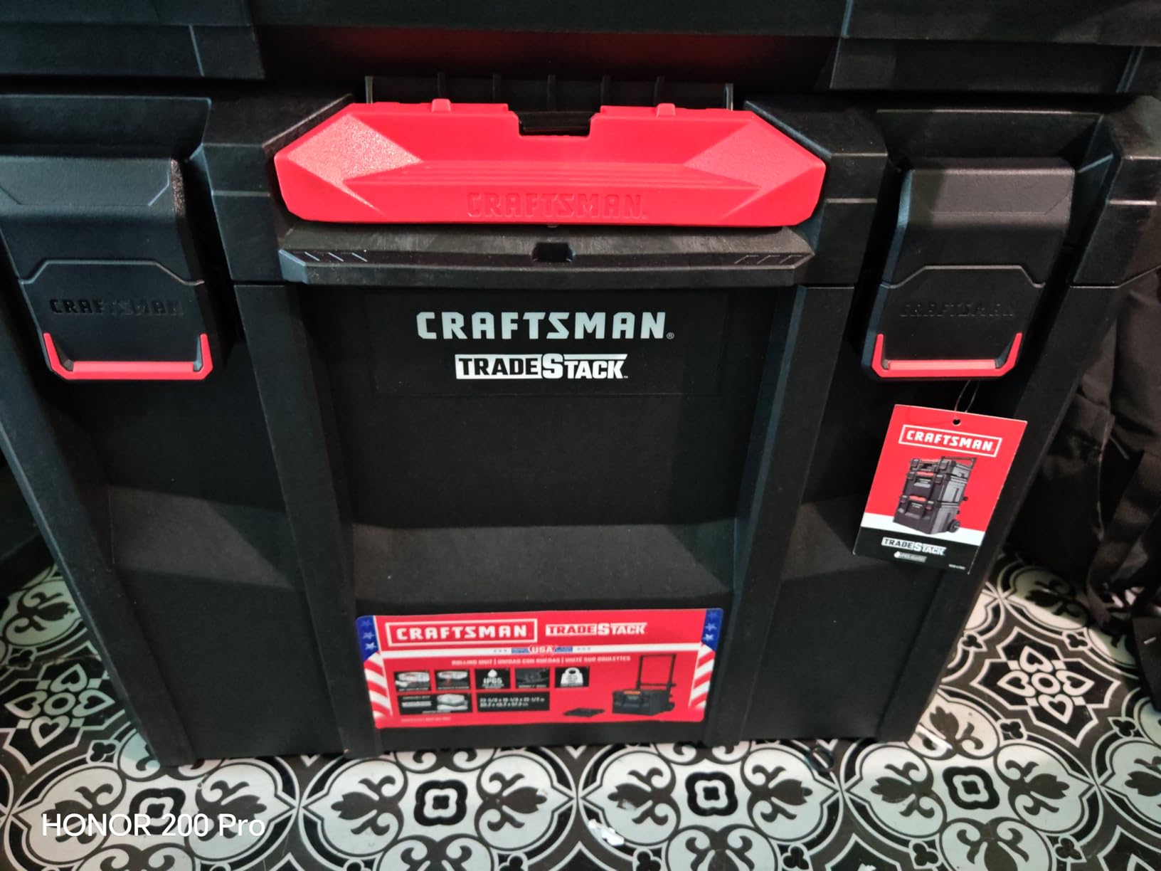 CRAFTSMAN VERSASTACK XL Tool Box with Wheels, Waterproof, Stackable System, Portable Rolling Storage, 22.5 Inch (CMST21445) customer photo 2