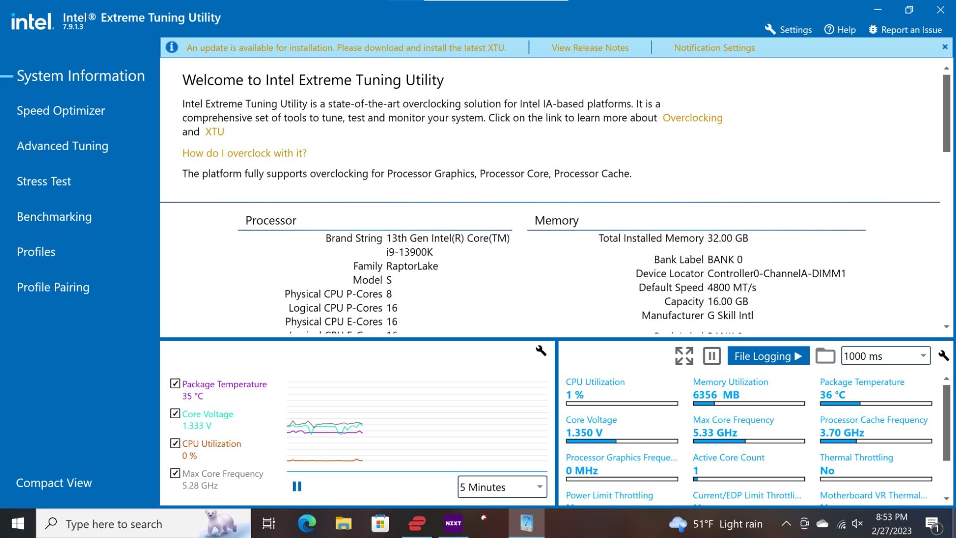 Intel Core i9-13900K Desktop Processor 24 cores (8 P-cores + 16 E-cores) 36M Cache, up to 5.8 GHz customer photo 1