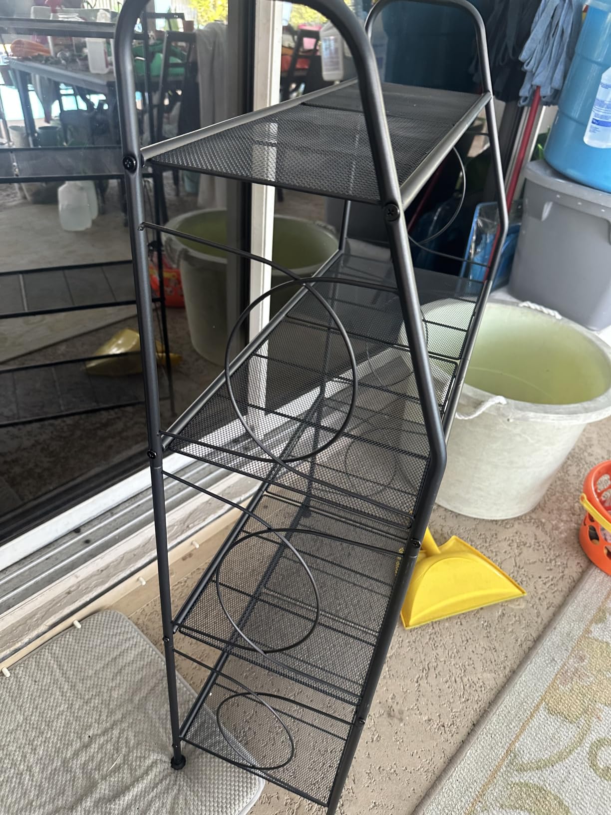 VyGrow Plant Stand, 4 Tier Plant Shelf for Indoor Outdoor, Heavy Duty Metal Tall Plant Stands Holder Rack for Living Room Balcony and Garden, Black customer photo 2