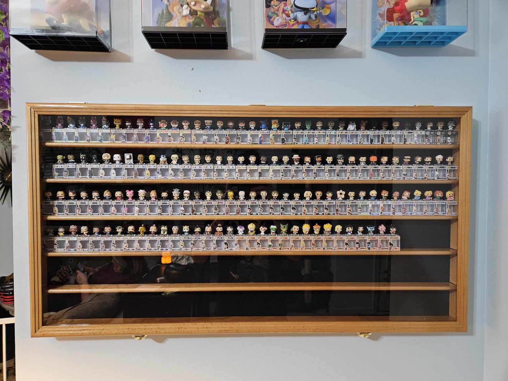 sfDisplay.com,LLC. 180 Minifigures Display Case Cabinet for Miniatures/Figurines/Mini Figures (Black) customer photo 2