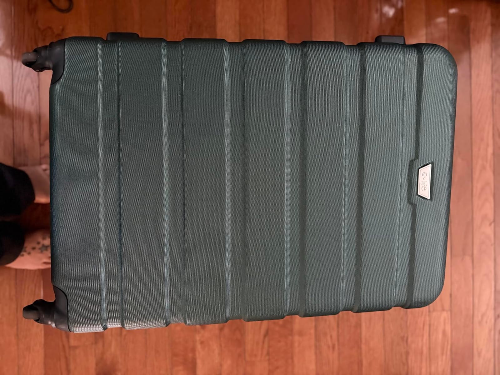 Coolife Luggage Set, Lightweight Durable Hardshell, 3 piece, Apricot Black | suitcase set with 360° Spinner Wheels, TSA-approved Lock, Checked Family Travel, 20/24/28 Inch customer photo 2