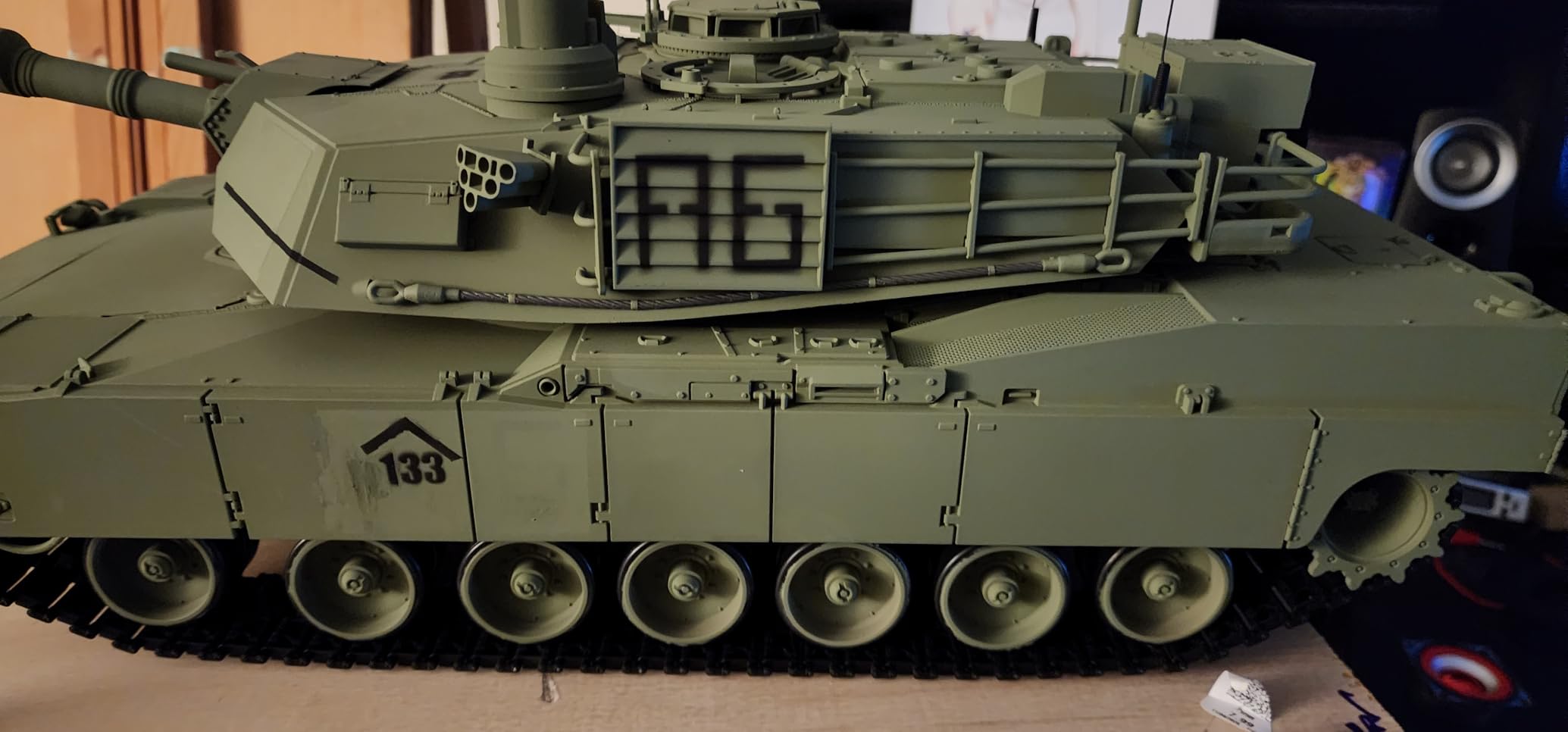 Heng Long RC Tank 1/16 Scale 2.4ghz US M1A2 Abrams Army Tank Model,Remote Control Tanks with Sound and Light,Military Tank RC All Terrain Off-Road for Adults or Military Fans Age 14+ customer photo 1