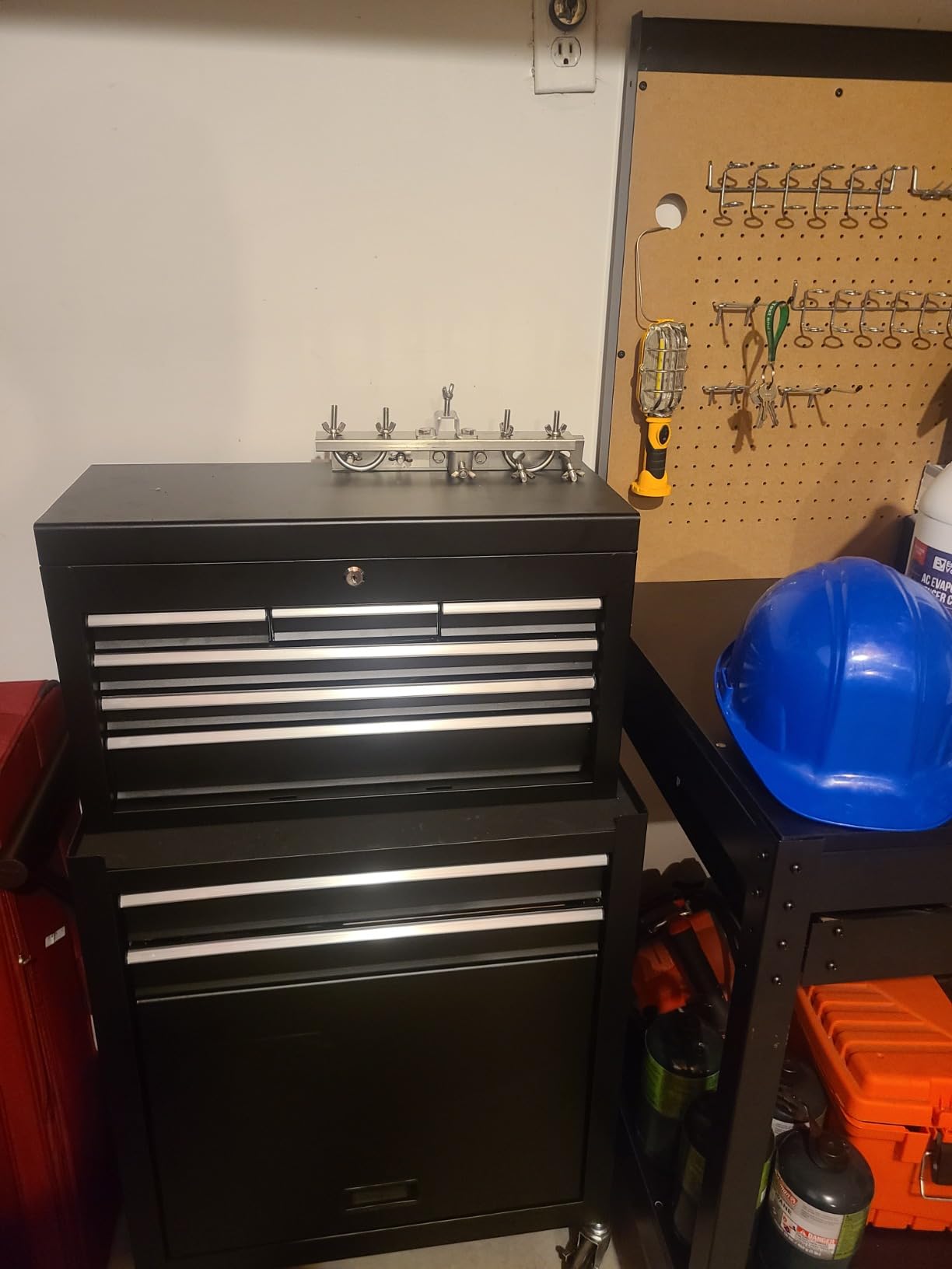 8-Drawer High Capacity Rolling Tool Chest, Removable Cabinet Storage Tool Box with Wheels and Drawers, Detachable Toolbox with Lock for Workshop Mechanics Garage (Black) customer photo 1