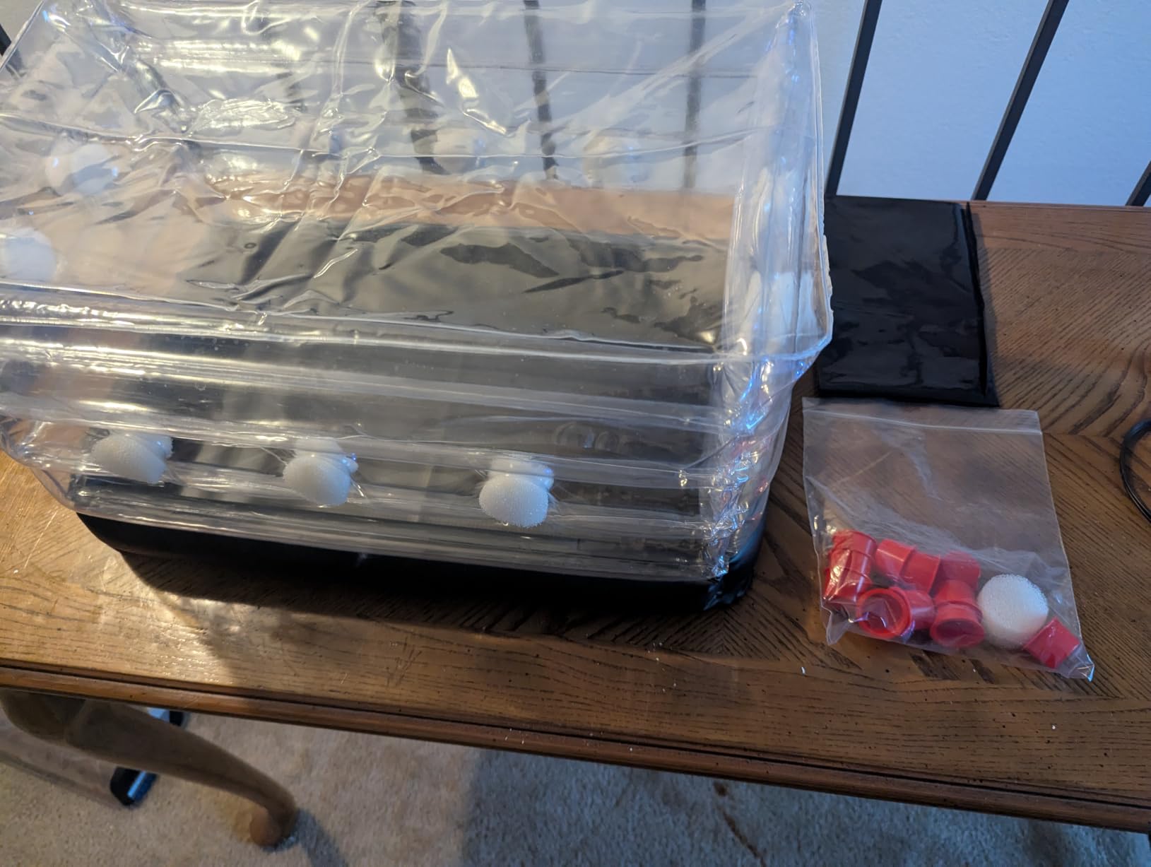 Boomer Shroomer Inflatable Monotub Kit, Mushroom Growing Kit Includes a Drain Port, Plugs & Filters, Removeable Liner [Patent No: US 11,871,706 B2] customer photo 2