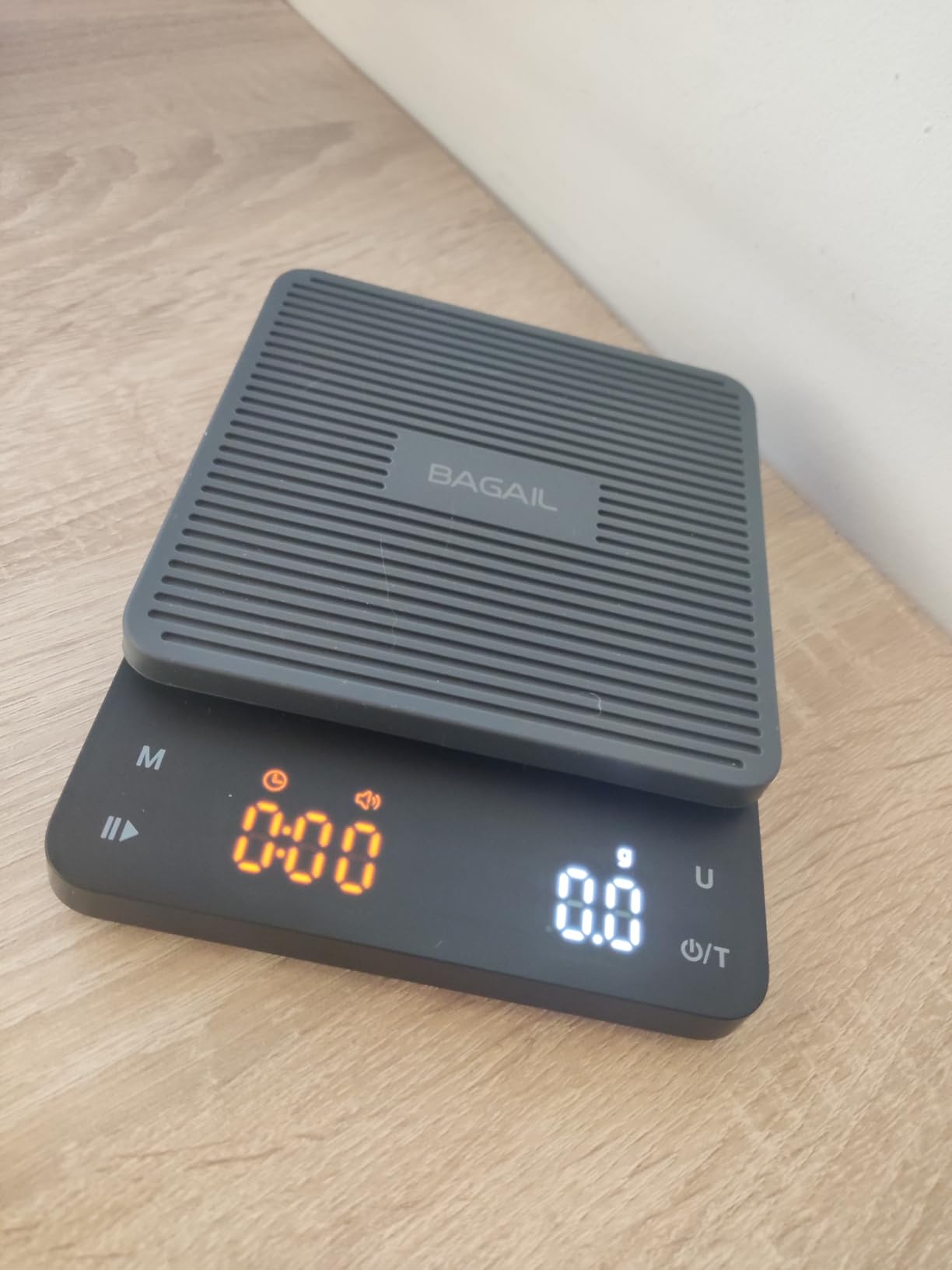 BAGAIL Coffee Scale with Timer, 0.1g/3kg Precision | For Drip Espresso & Pour Over, Rechargeable, Clear LED Display, Auto Tare, Waterproof Silicone Cover, Charging Cable Included customer photo 2