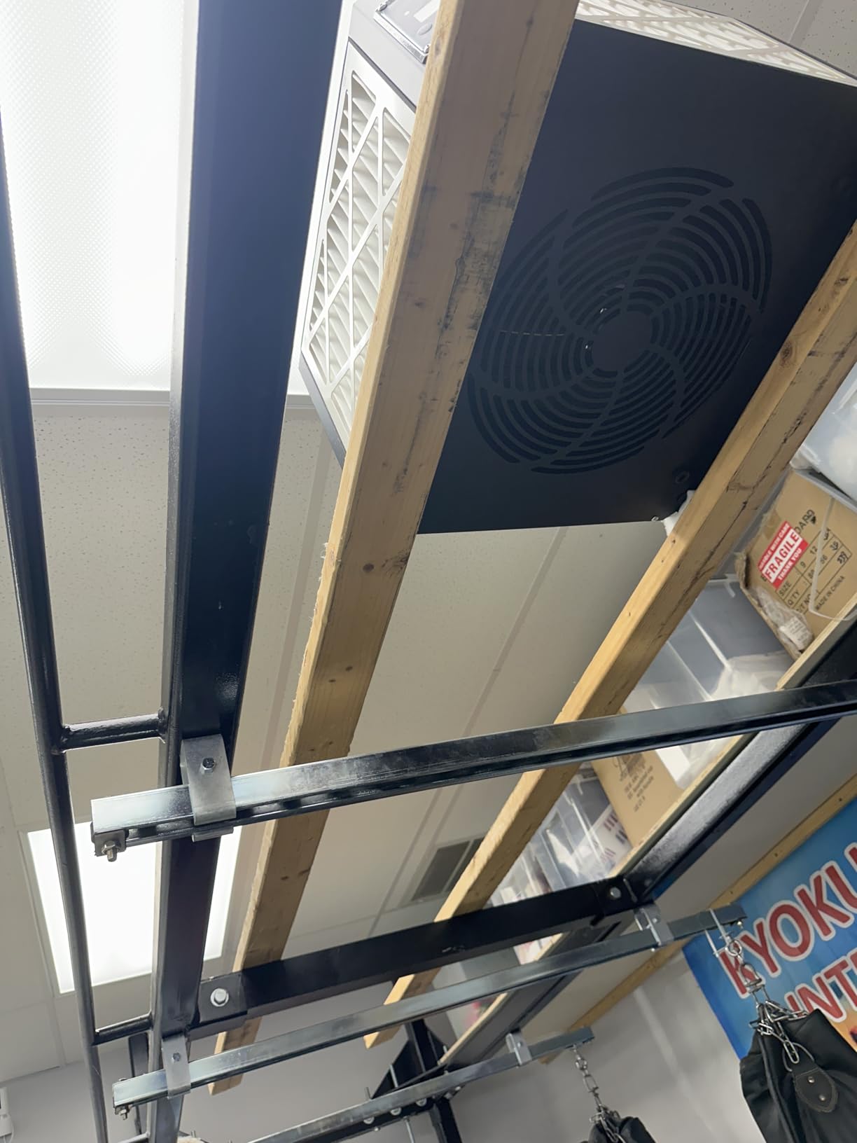 ABESTORM 360 Degree Intake Air Filtration System Woodworking 1350 CFM Hanging Air Filter with Strong Vortex Fan for Wood Workshop, Garage, Shop Dust Collectors, Up to 1700 sq. ft, DecDust 1350 customer photo 2