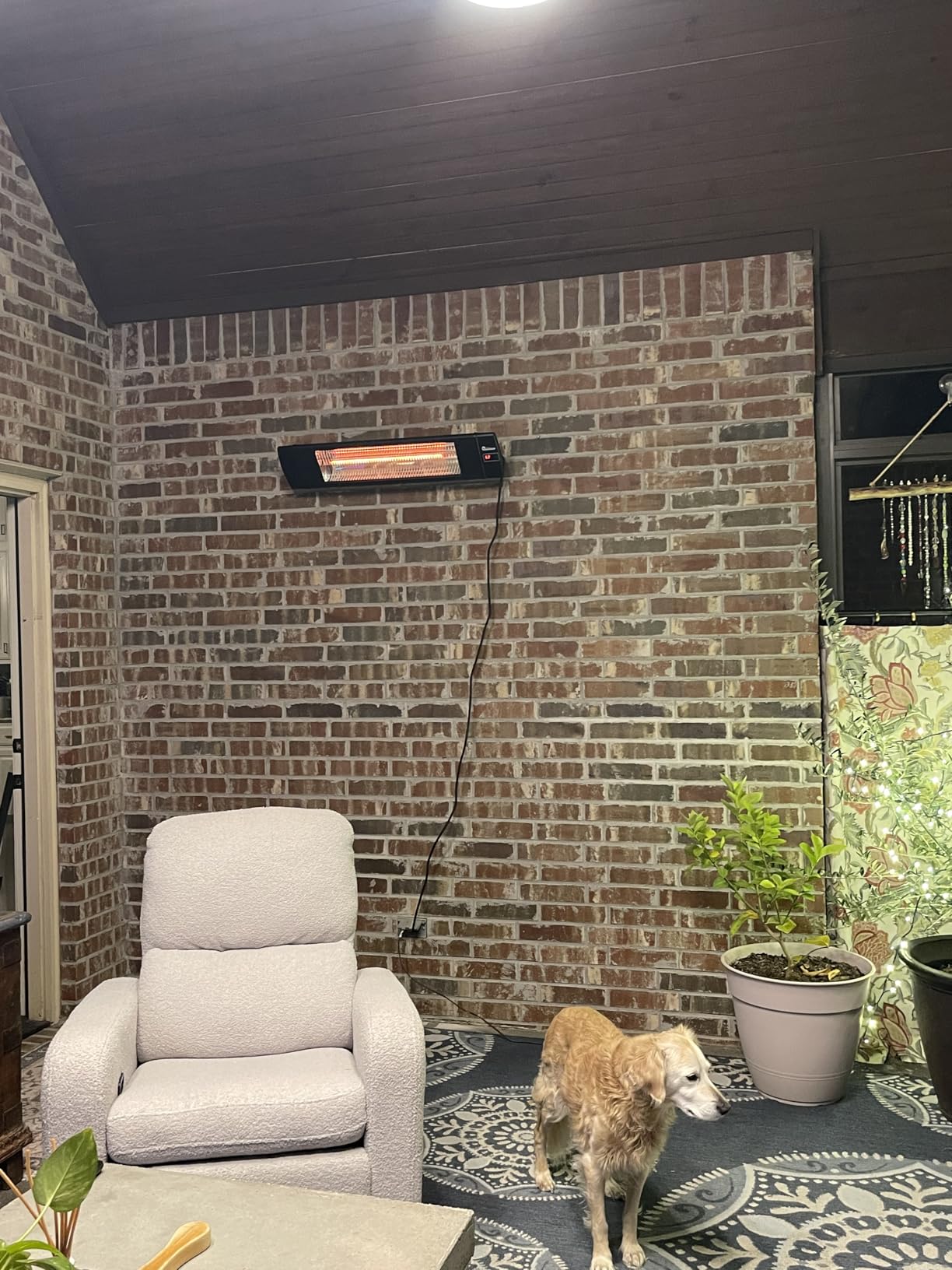 DR. INFRARED HEATER Portable Infrared Indoor and Outdoor Space Heater for Patio, Garage, Commercial & Residential With Remote Control, With Thermostat, Black customer photo 2