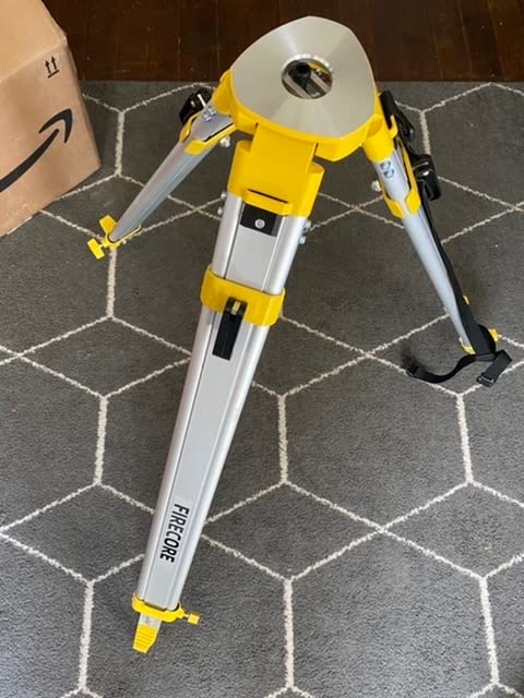 Firecore Aluminum Survey Tripod, Heavy Duty Contractor Tripod with 5/8