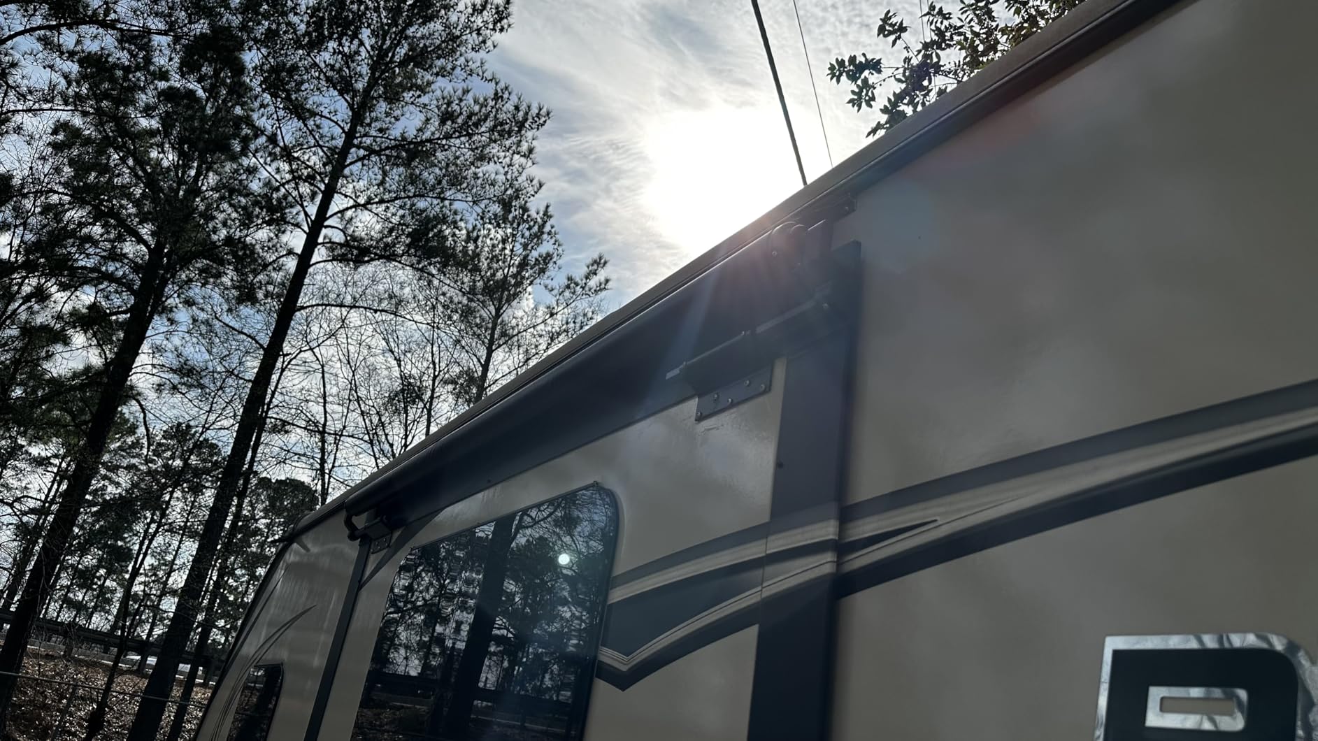 YESCAMP RV Slide Topper Awning Complete Kit,Universal Fit RV Slide Out Awning Protection for RVs,Campers,Travel Trailers,5th Wheels & Motorhomes,Black,13'(12'7'' Fabric) customer photo 2