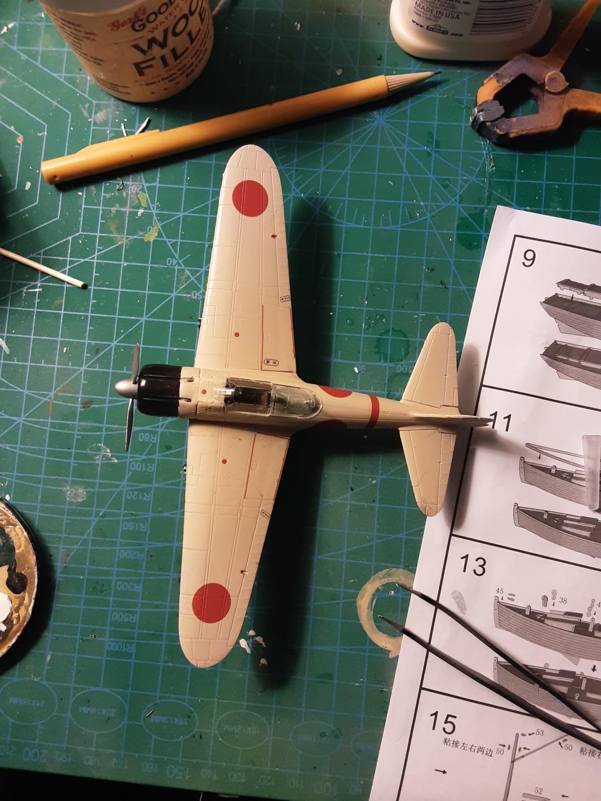 Airfix Model Airplane Kit Gift Set - A01005B Mitsubishi A6M2b Zero, Plastic Plane Model Kits for Adults & Kids 14+, Skill Level 1, 1:72 Scale WW2 Military Aircraft Models - Real Aeroplane Models customer photo 1