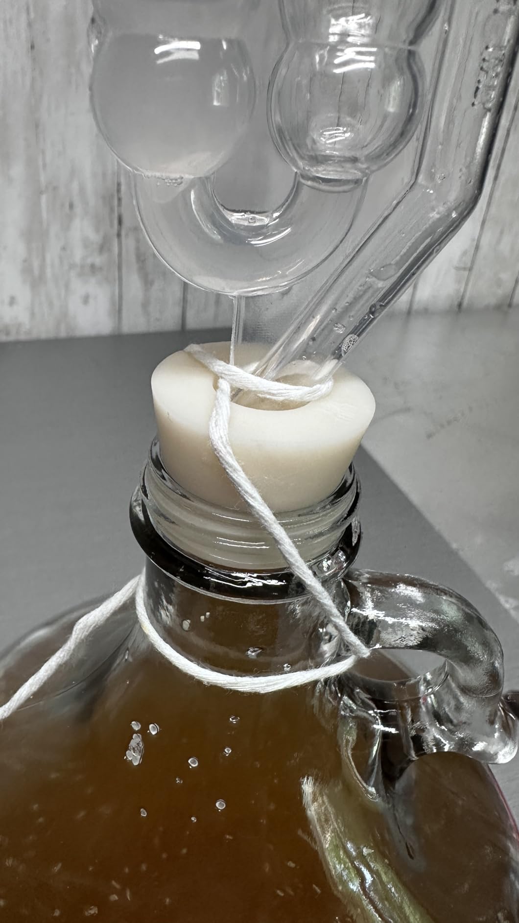 North Mountain Supply Fermenting Jug Starter Kit, 1 Gallon | Home Brewing, Starter Kit, Wine, Beer Brewing For Beginners, Jug With Handle, Airlock, Yeast customer photo 2