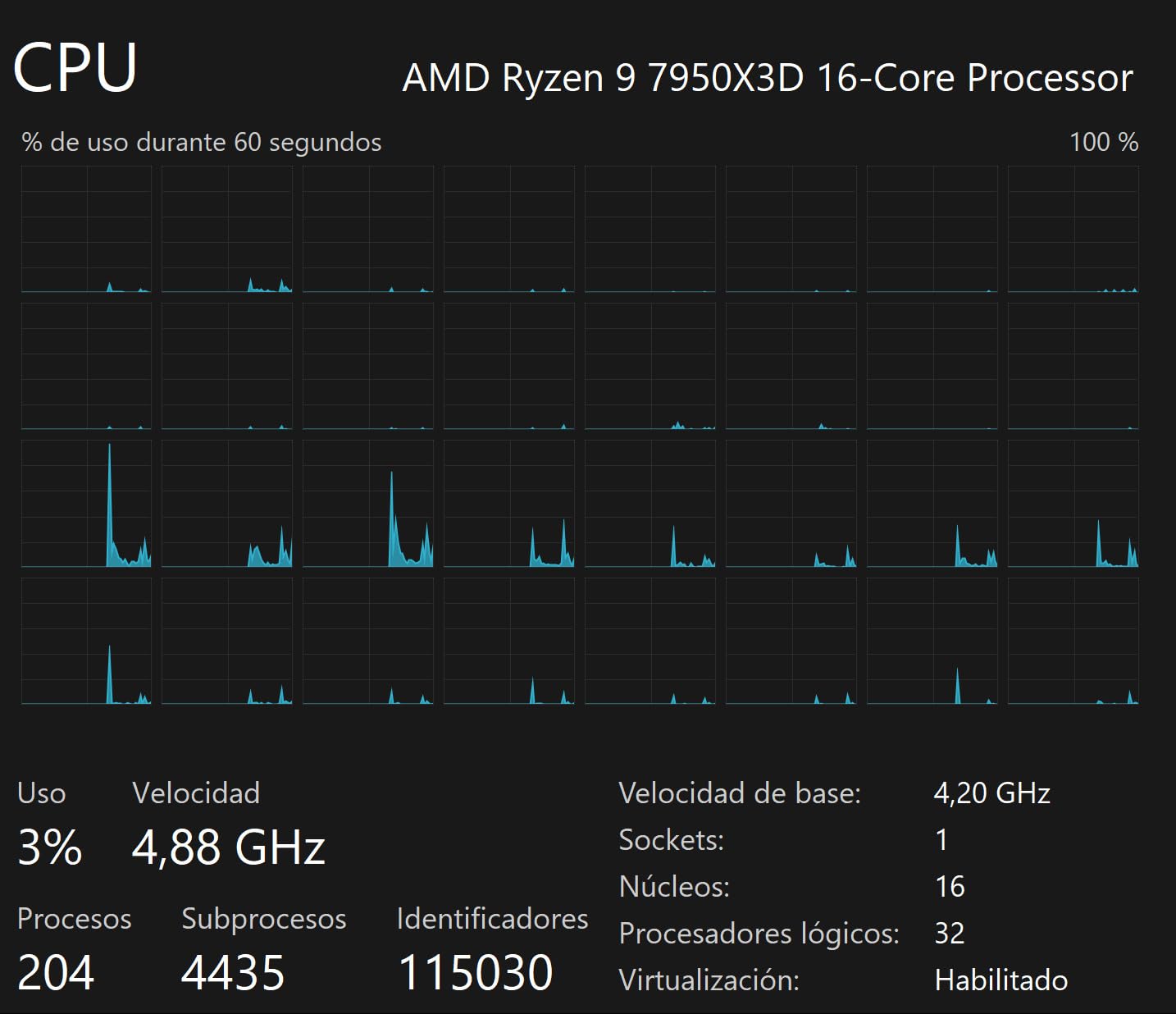 AMD Ryzen™ 9 7950X3D 16-Core, 32-Thread Desktop Processor customer photo 1