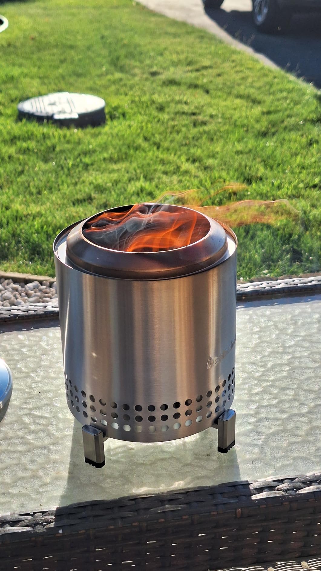 Solo Stove Mesa XL, 7 Inch Tabletop Fire Pit with Stand - Smokeless, Stainless Steel Fire Pit for Camping, Outdoor & Patio customer photo 2