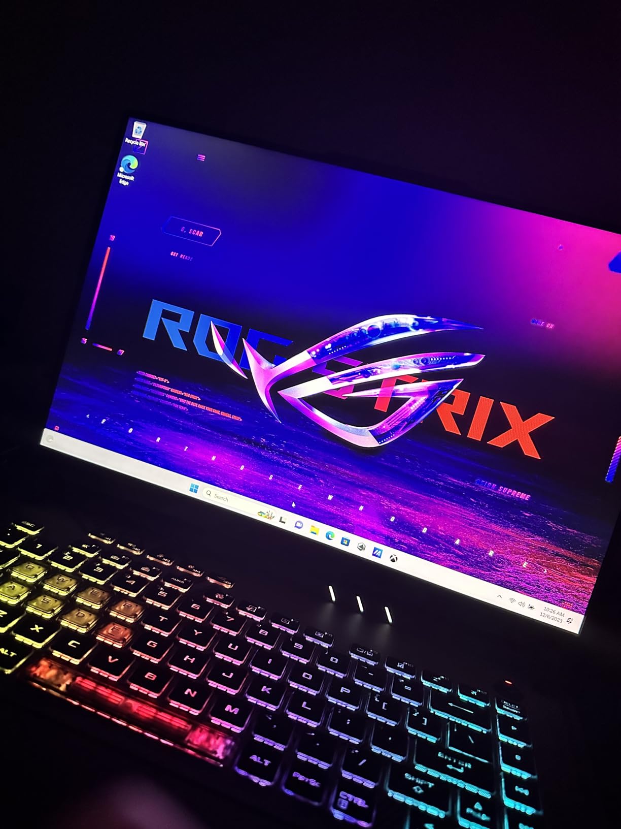 ASUS ROG Strix G16 (2023) Gaming Laptop, 16†16:10 FHD 165Hz, GeForce RTX 4060, Intel Core i7-13650HX, 16GB DDR5, 512GB PCIe SSD, Wi-Fi 6E, Windows 11, G614JV-AS73, Eclipse Gray customer photo 1
