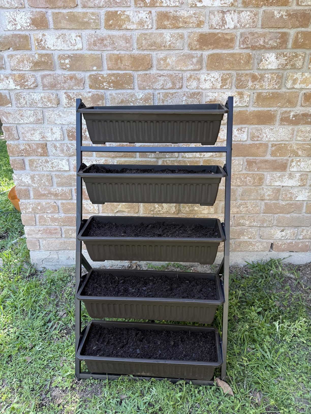 TOREVSIOR 5-Tier Vertical Raised Garden Bed, Vertical Garden Planter with Water Drainage, Elevated Garden Bed for Vegetables Flowers Herbs Indoor Outdoor customer photo 2