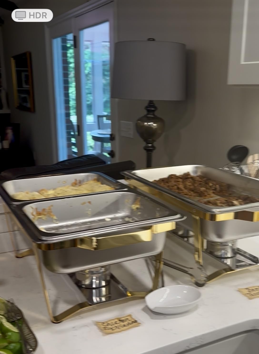 VEVOR Chafing Dish Buffet Set, 8 Qt 4 Pack, Stainless Chafer with 4 Full Size Pans, Rectangle Catering Warmer Server with Lid Water Pan Folding Stand Fuel Tray Holder Spoon Clip customer photo 1