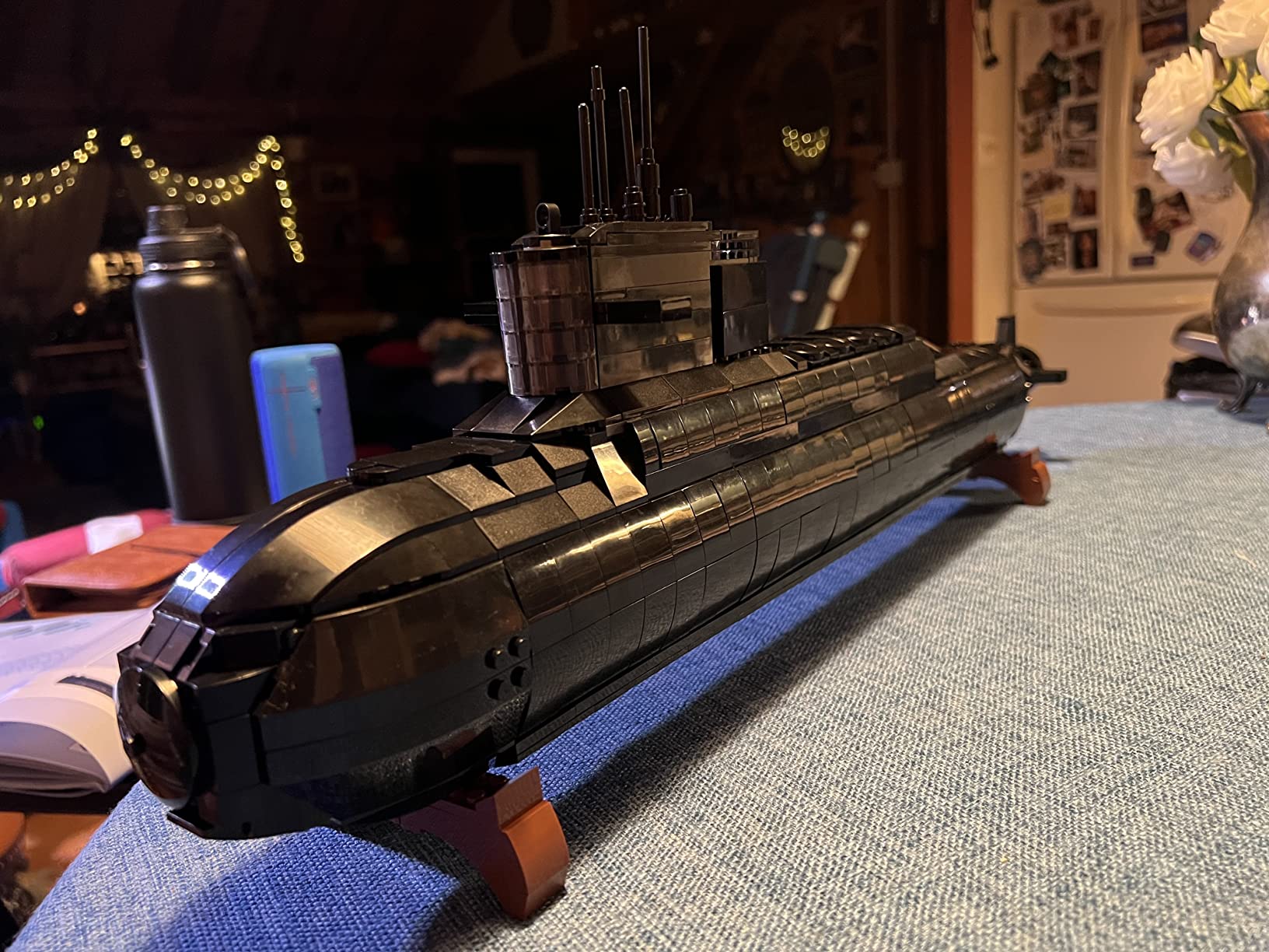 JMBricklayer Nuclear Submarine Building Sets for Adults Men, Military Submarine Toys with Lights, WW2 History Collectible Home Decor Battleship Construction Set, Army Toy Gifts, 1498PCS customer photo 1